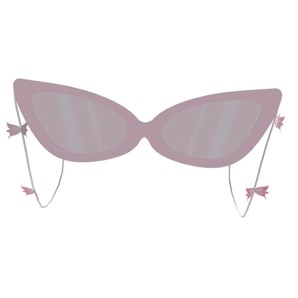 Pink Glasses with butterflies