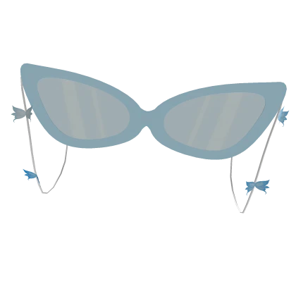 Blue Glasses with butterflies