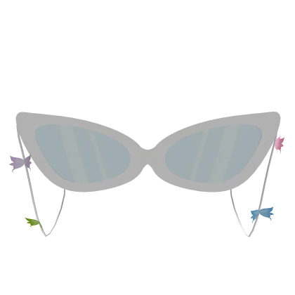 White Glasses with butterflies