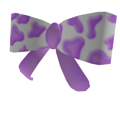 Purple Cow Print Ribbon