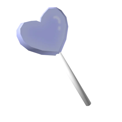 Pastel Blue Heart Lollipop