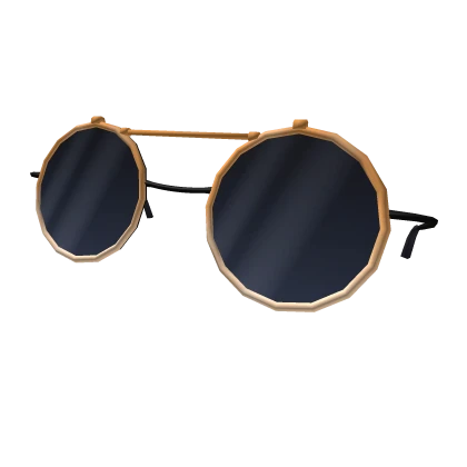 Circular Sunglasses (Black)