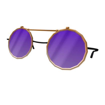 Circular Glasses (Purple)