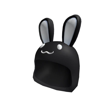 Kawaii Bunny Hood in Black/White