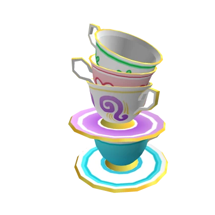 Teacup Stack of Tea Parties