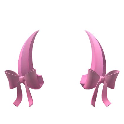 Pink Bow Horns