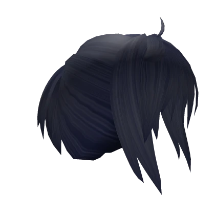 Dark Blue Short Anime Ponytail