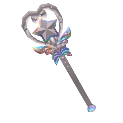 Large Transparent Rainbow Magic Wand 