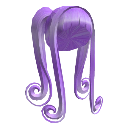 Swirly Pigtails in Lavender