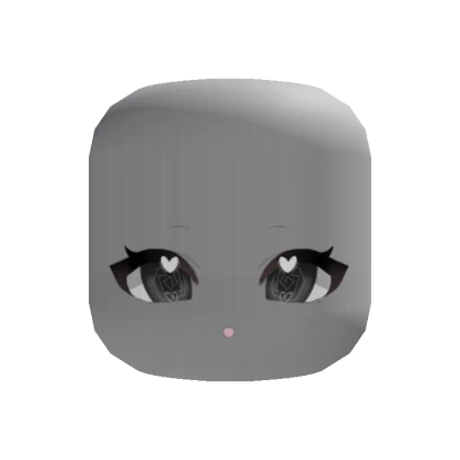 Dizzy grey heart eyes anime surprised eepy chibi