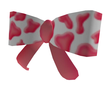 Cow Print Red Ribbon