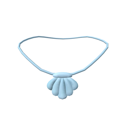 Pastel Blue Seashell Necklace