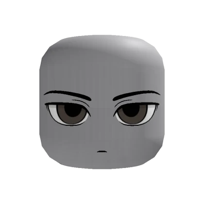 🍀Animated Intimidating Boy Face (Brown)