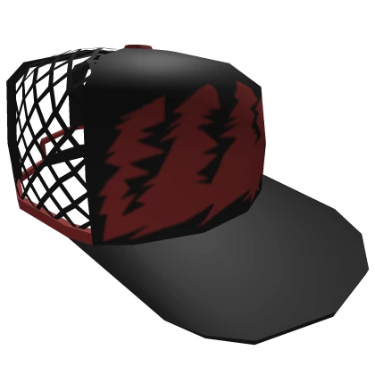 Red Tear Mesh Snapback