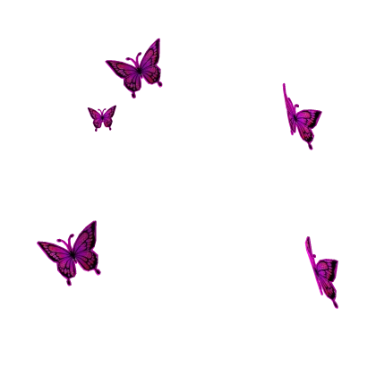 Pink Glowing Butterfly