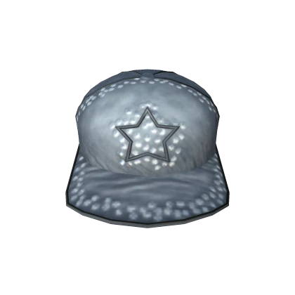 Front-Facing Rhinestone Hat [Blue]