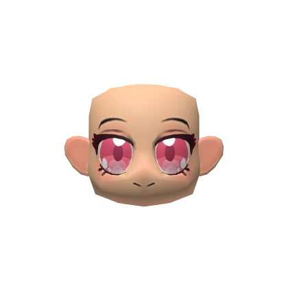 Happy Anime Head (Pink Eyes)