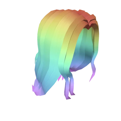 Rainbow Wavy Hair