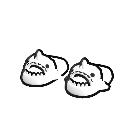 white cartoony shark slides