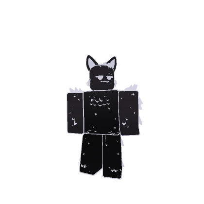 Fluffy Space Cat {Black}