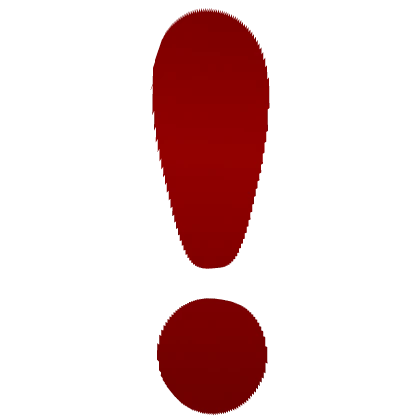 Appearing Exclamation Mark - Invisible to Red