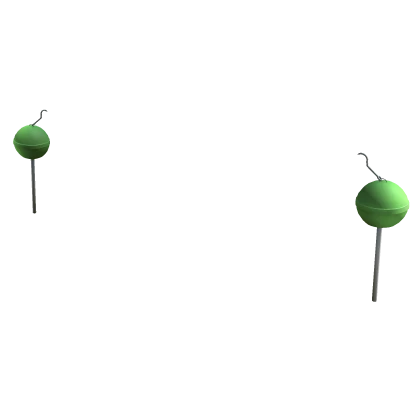 Lollipop Earrings: Lime