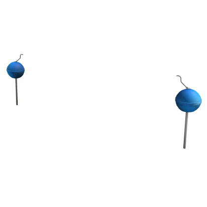 Lollipop Earrings: Blueberry