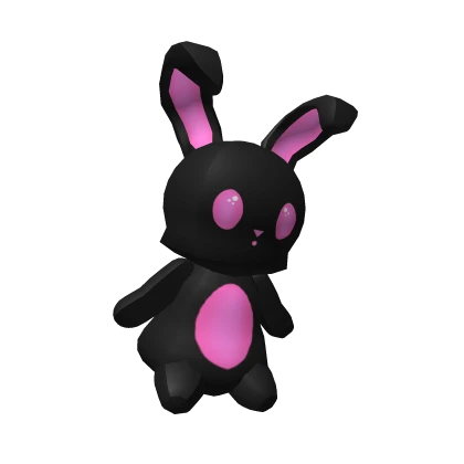 Black & Pink Bunny Plush