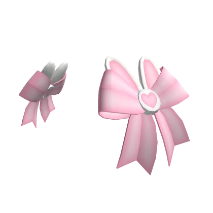 Bunny Side Bows Pink