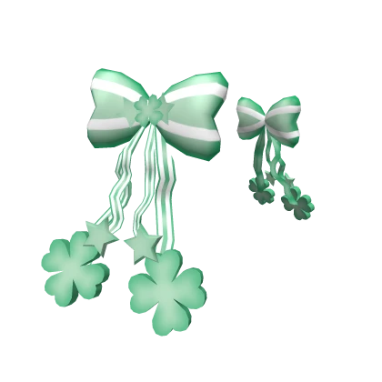 Clover Hair Double Ribbon