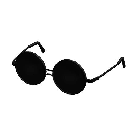 Circle Framed Black Glasses