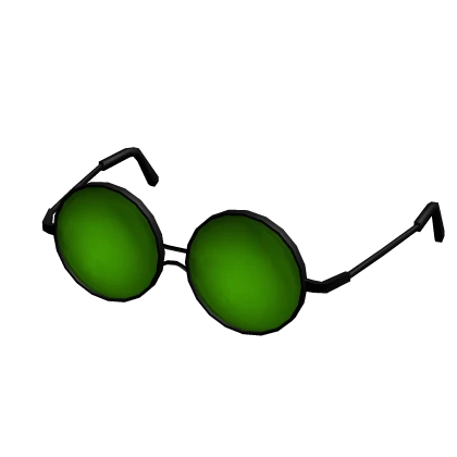 Circle Framed Green Glasses