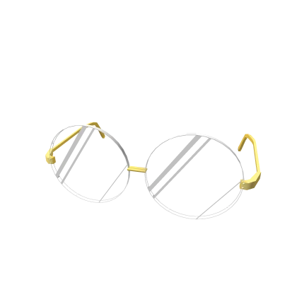 Clear Circular Gold Glasses