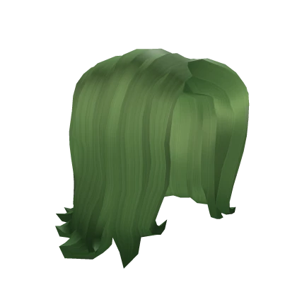 Medium Wavy Hair - Green