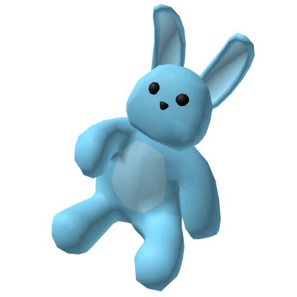 Pastel Blue Back Bunny