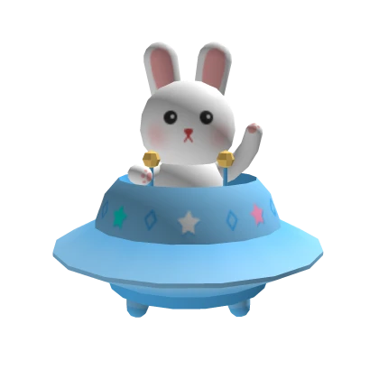 Blue UFO Bunny