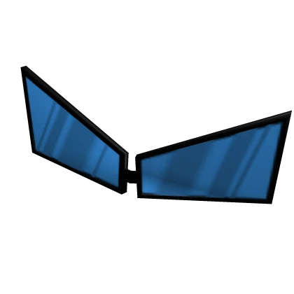 Black Sharp Anime Glasses