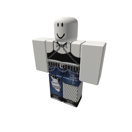 🖤black top w/ dark blue ripped jeans