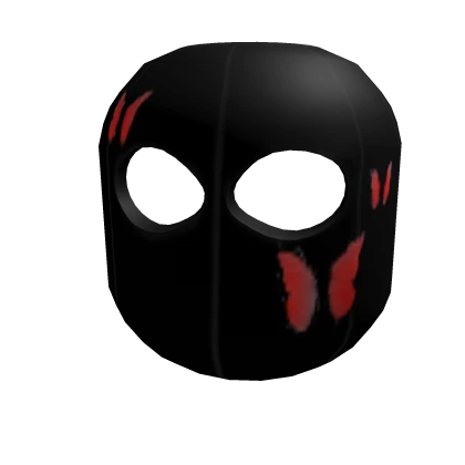 Red Butterfly Ski Mask