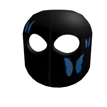 Blue Butterfly Ski Mask