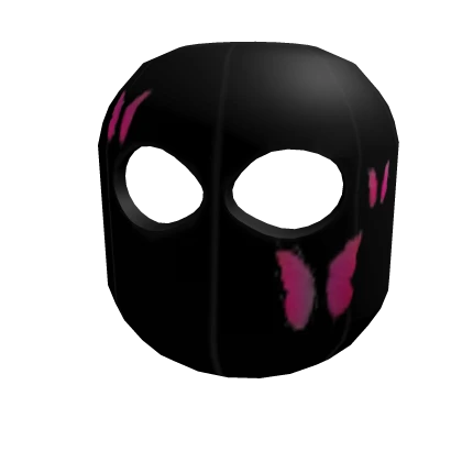 Pink Butterfly Ski Mask