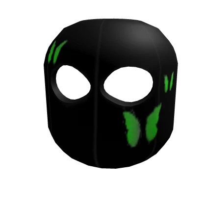 Green Butterfly Ski Mask