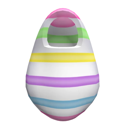 White Easter Egg Suit w Pastel Colors