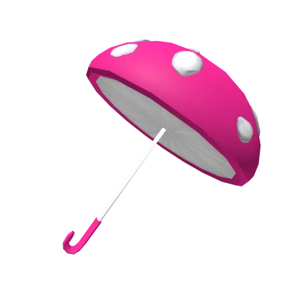 Pink Mushroom Cottagecore Umbrella