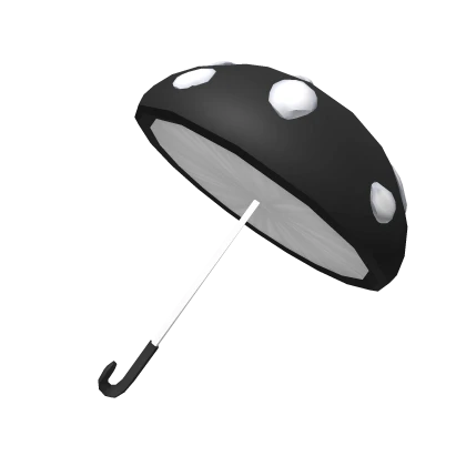 Black Mushroom Cottagecore Umbrella