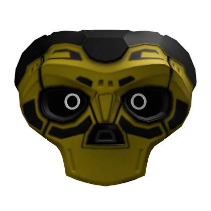 Yellow Cyberpunk Skull Mask