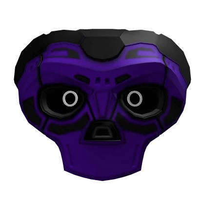 Purple CyberpunkSkull Mask