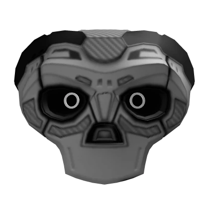 White Cyberpunk Skull Mask