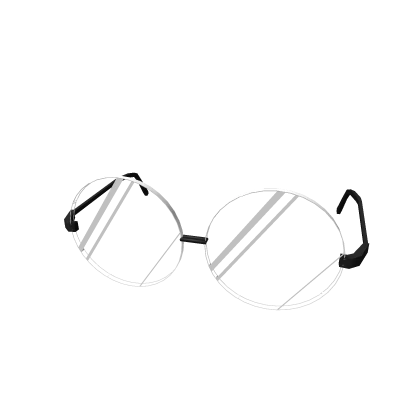 Clear Circular Black Glasses