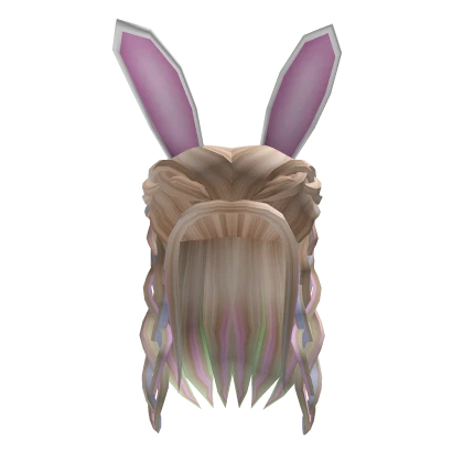 Easter Bunny Half Up Braids